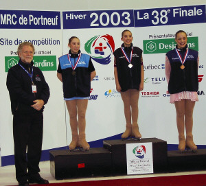 Remise des mdailles au patinage artistique