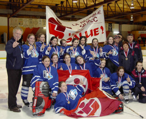 Hockey fminin, l'quipe de la rgion de Qubec, mdaille d'or