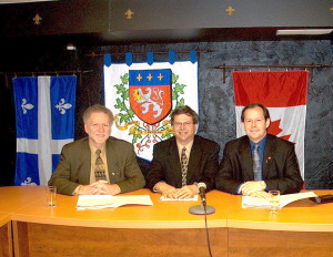 Roger Bertrand, Michel Matte et Claude Duplain