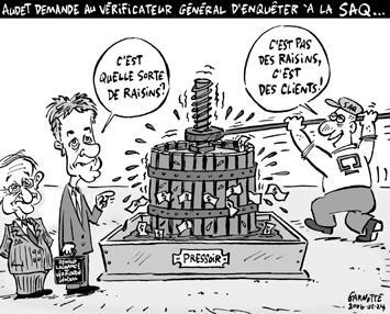 Caricature de Garnotte, Le Devoir, 24 fvrier 2006