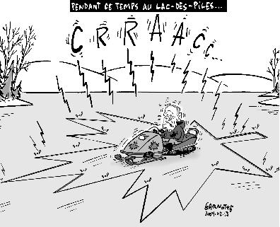 Caricature de Garnotte, Le Devoir, 13 fvrier 2004
