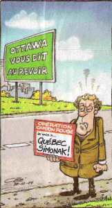 Caricature de Ct, Le Soleil, 29 octobre 2004