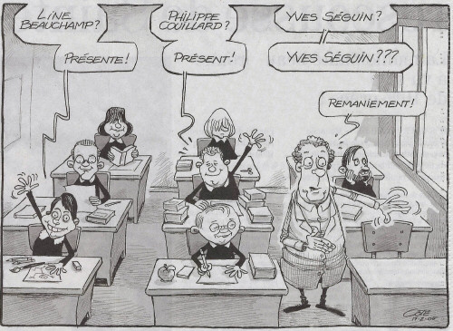 Caricature de Ct, Le Soleil, 19 fvrier 2005