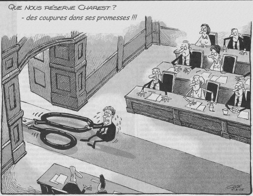 Caricature de Ct, Le Soleil, 9 mars 2005