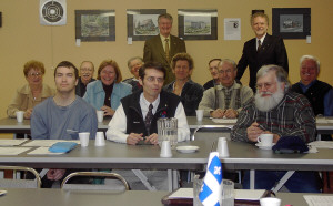 Pierre de Savoye et Roger Bertrand, lors du congrs du BQ de Portneuf