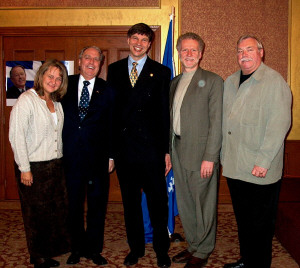 Diane Barbeau, Rosaire Bertrand, Daniel Mercier-Gouin, Roger Bertrand et Michel Ct