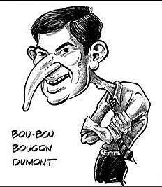 Adapation d'une caricature de Ganotte, Le Devoir.