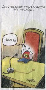 Caricature de Ct, Le Soleil, le 3 mars 2005