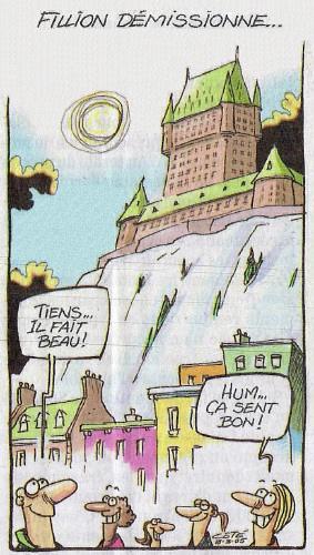 Caricature de Ct, Le Soleil, 18 mars 2005